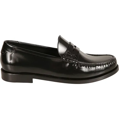 Flat Loafer Shoes , female, Sizes: 4 UK, 3 UK, 3 1/2 UK - Saint Laurent - Modalova