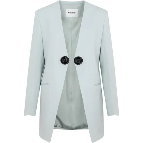 Chinablue Wool Jacket , female, Sizes: XS - Jil Sander - Modalova