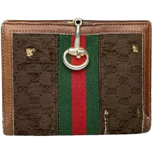 Pre-owned Wallets, unisex, , Size: ONE SIZE Pre-owned Leather Wallet - Gucci Vintage - Modalova
