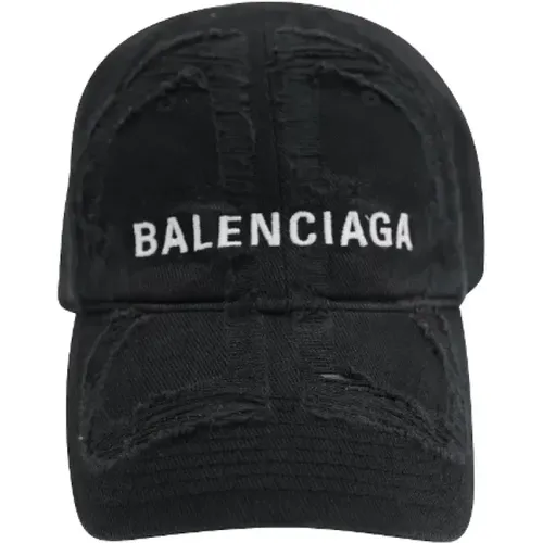 Pre-owned Cotton hats , male, Sizes: ONE SIZE - Balenciaga Vintage - Modalova