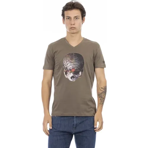 T-Shirts , Herren, Größe: L - Trussardi - Modalova