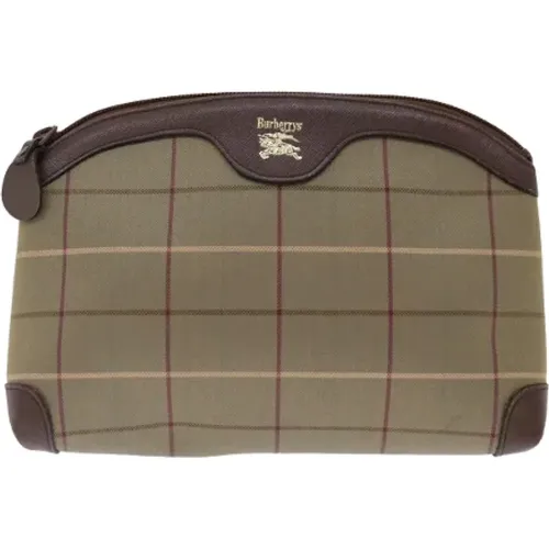 Pre-owned Canvas clutches , female, Sizes: ONE SIZE - Burberry Vintage - Modalova