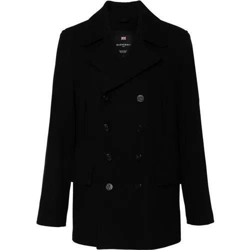 Double-Breasted Coats, male, , Size: XL Classic Churchill Peacoat - Gloverall - Modalova