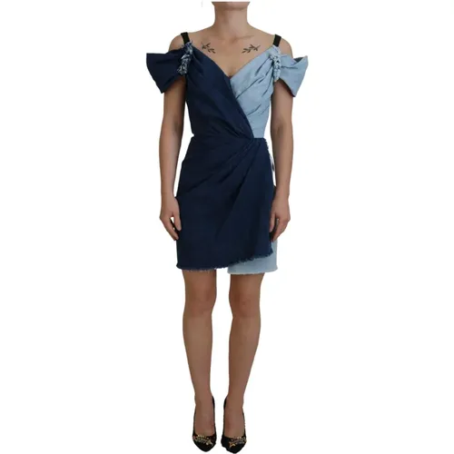 Blaues Denim Mini Shift Kleid - Dolce & Gabbana - Modalova