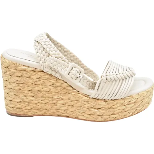 Weiße Flache Schuhe , Damen, Größe: 40 EU - Paloma Barceló - Modalova