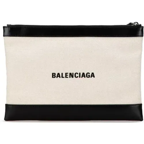 Pre-owned Clutches, female, , Size: ONE SIZE Pre-owned Canvas clutches - Balenciaga Vintage - Modalova