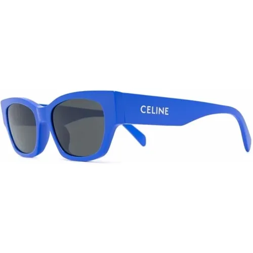 Blaue Sonnenbrille mit Originalzubehör , unisex, Größe: 54 MM - Celine - Modalova