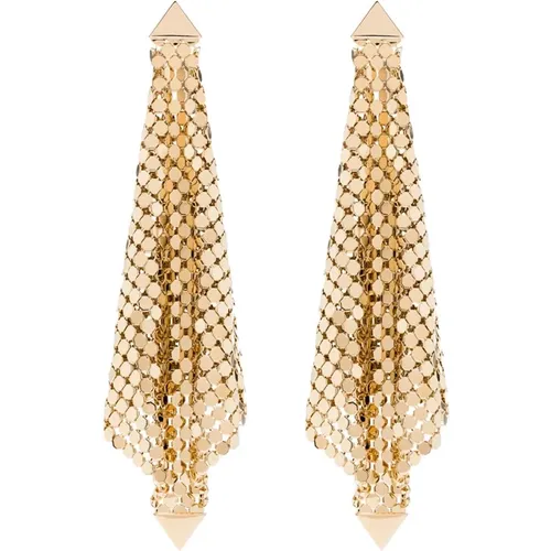 Earrings, female, , Size: ONE SIZE Golden Jewelry Collection - Paco Rabanne - Modalova