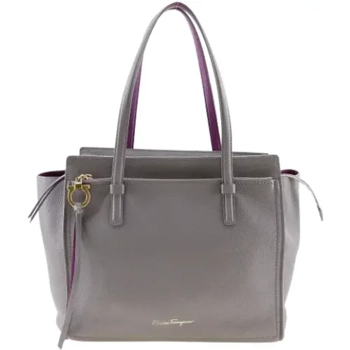 Pre-owned Tote Bags, female, , Size: ONE SIZE Pre-owned Leather shoulder-bags - Salvatore Ferragamo Pre-owned - Modalova