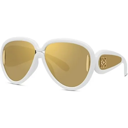 Weiße Sonnenbrille für Frauen - Loewe - Modalova
