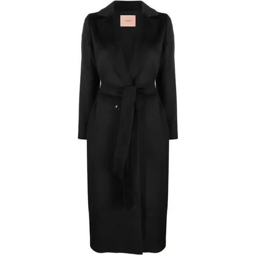 Long Wool Blend Coat , female, Sizes: 2XS - Twinset - Modalova