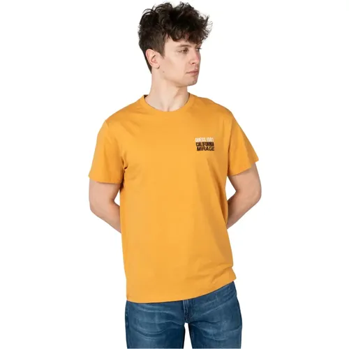 Klassisches Rundhals T-Shirt , Herren, Größe: M - Guess - Modalova