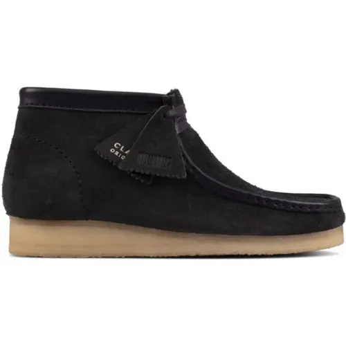 Suede Upper with Wedge , male, Sizes: 7 1/2 UK - Clarks - Modalova
