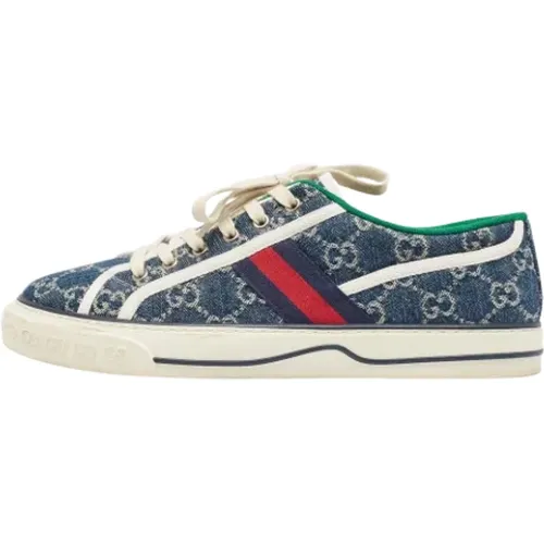 Pre-owned Denim sneakers , male, Sizes: 8 UK - Gucci Vintage - Modalova