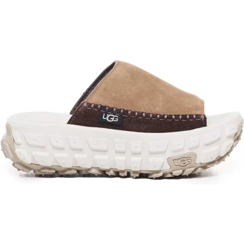 Weiße Plateau-Sandalen Slip-On , Damen, Größe: 39 1/2 EU - Ugg - Modalova