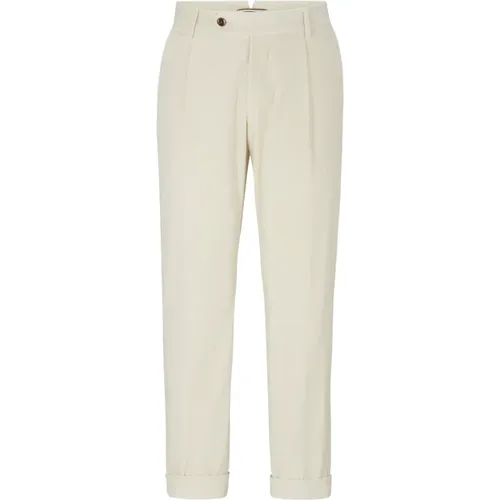 H-Perin Pleat Trousers , male, Sizes: M - Hugo Boss - Modalova