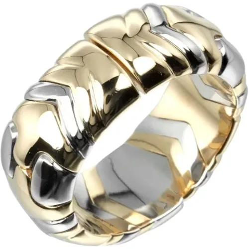 Pre-owned Jewellery, female, , Size: ONE SIZE Pre-owned Stainless Steel rings - Bvlgari Vintage - Modalova