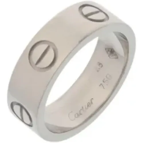 Pre-owned Jewellery, female, , Size: ONE SIZE Pre-owned White Gold rings - Cartier Vintage - Modalova