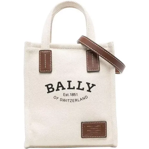 Tote Bags, female, , Size: ONE SIZE Mini Handbag with Shoulder Strap and Logo - Bally - Modalova