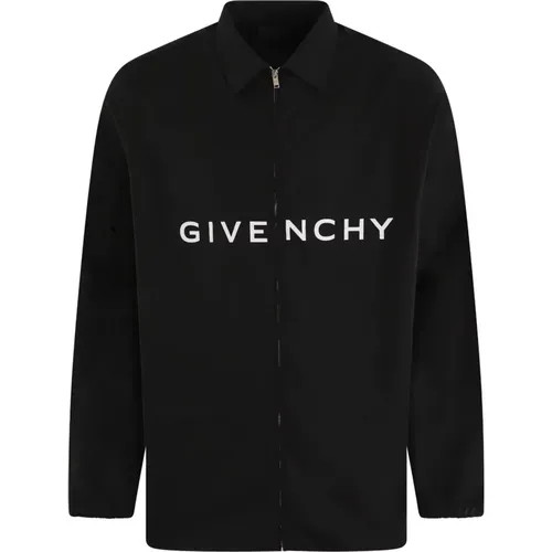 Men's Boxyfit Logo Shirt , male, Sizes: XL, L - Givenchy - Modalova