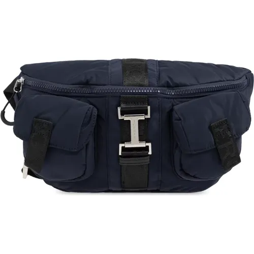 Belt Bags, male, , Size: ONE SIZE Waist bag with logo - Iceberg - Modalova