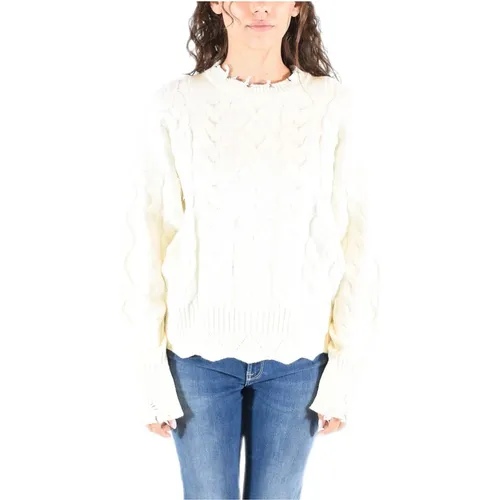 Braided Chianti Sweater , female, Sizes: L, M - pinko - Modalova