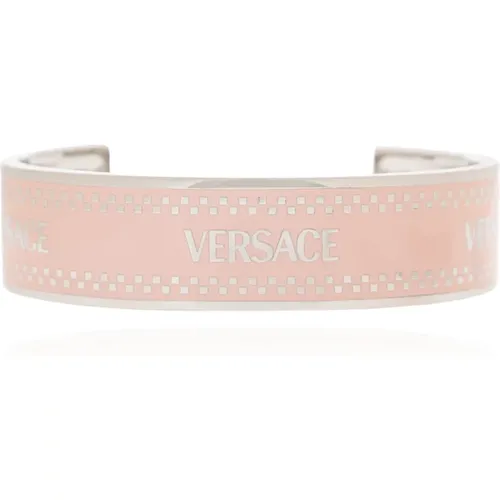 Bracelets, unisex, , Size: M Bracelet with logo - Versace - Modalova