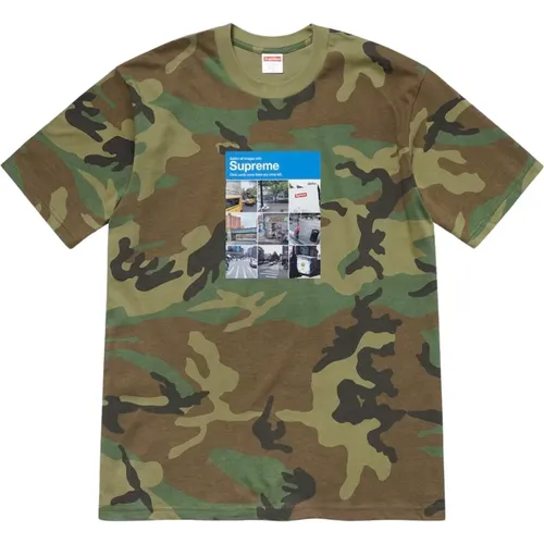 Limited Edition Woodland Camo Tee , male, Sizes: M, XL, L - Supreme - Modalova