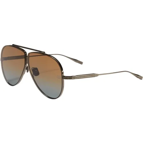 Sunglasses, unisex, , Size: 64 MM Rhodium Sunglasses - Valentino - Modalova