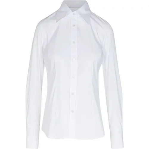 Poplin Shirt with Pointed Collar , female, Sizes: S, L, XS - Mauro Grifoni - Modalova