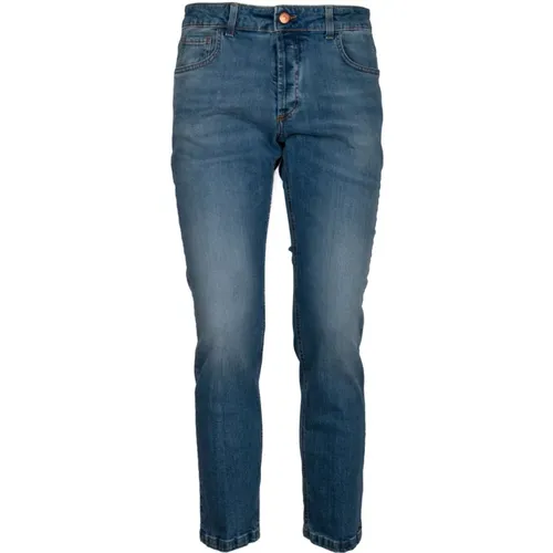 Kurze Jeans in Blauem Denim , Herren, Größe: W32 - Entre amis - Modalova