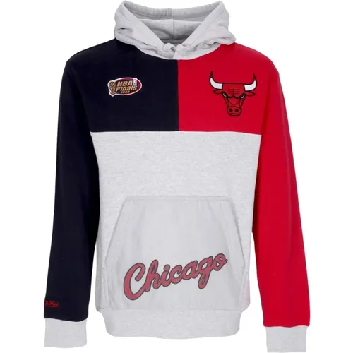 Hoodies, male, , Size: S Chicago Bulls NBA Tie Breaker Hoodie - Mitchell & Ness - Modalova