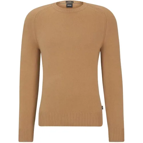 Regular Fit Cashmere Sweater with Elegant Shoulder Details , male, Sizes: S, M - Hugo Boss - Modalova