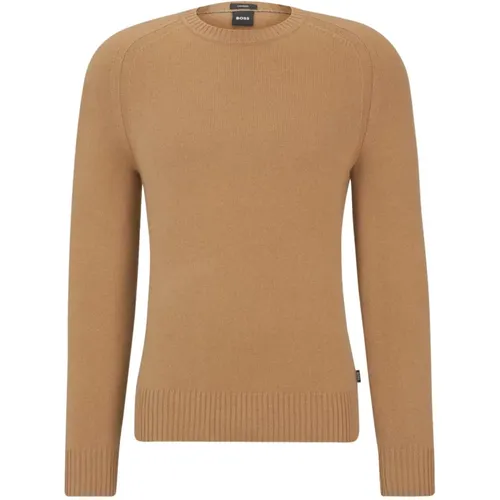 Regular Fit Cashmere Sweater with Elegant Shoulder Details , male, Sizes: S, M, XL, L - Hugo Boss - Modalova