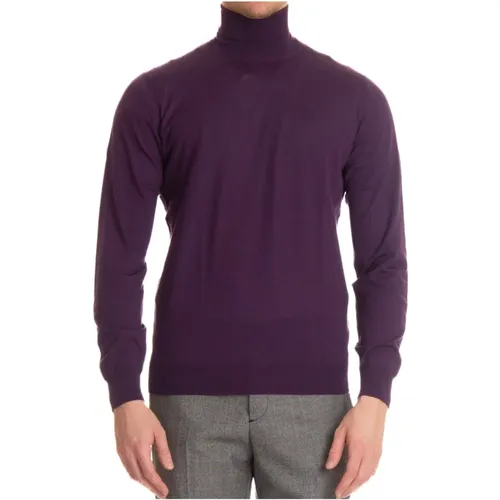 Turtlenecks, male, , Size: XL Extrafine Wool Turtleneck Sweater - Drumohr - Modalova