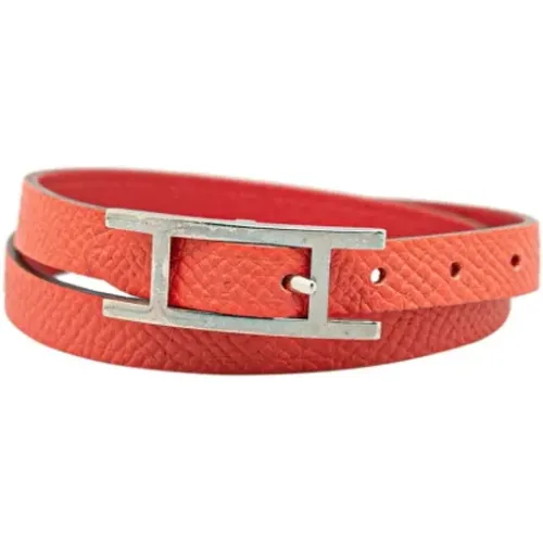 Pre-owned Jewellery, female, , Size: ONE SIZE Pre-owned Leather bracelets - Hermès Vintage - Modalova