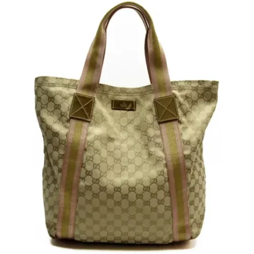 Pre-owned Tote Bags, female, , Size: ONE SIZE Pre-owned Canvas gucci-bags - Gucci Vintage - Modalova