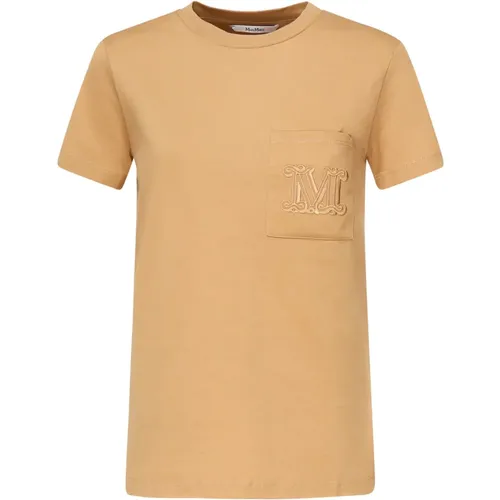T-Shirts, female, , Size: M Cotton Jersey T-shirts and Polos - Max Mara - Modalova