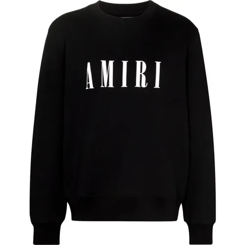 Schwarze Sweaters mit Core Logo , Herren, Größe: L - Amiri - Modalova