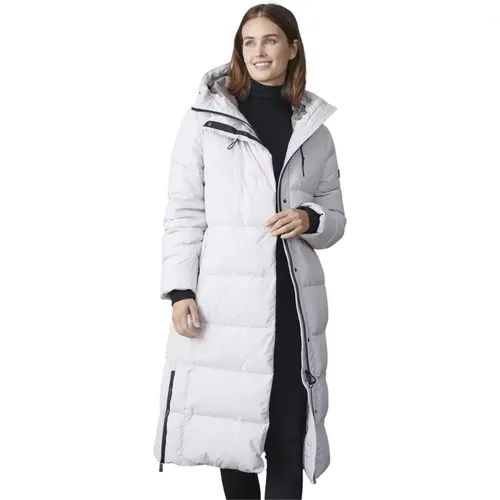 Lange Steppjacke Winter Weiß , Damen, Größe: XL - Junge - Modalova