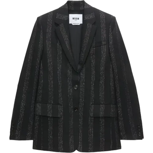 Gestreifte Blazer Jacken MSGM - MSGM - Modalova