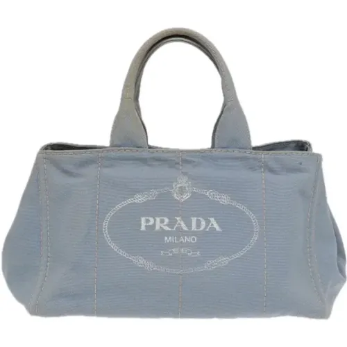 Pre-owned Tote Bags, female, , Size: ONE SIZE Pre-owned Canvas prada-bags - Prada Vintage - Modalova