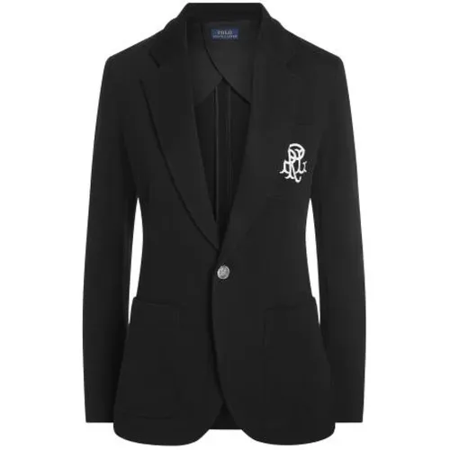 Double Knit Jacquard Blazer Jacket , female, Sizes: XS, XL, M, 2XS, 2XL, S, L - Polo Ralph Lauren - Modalova