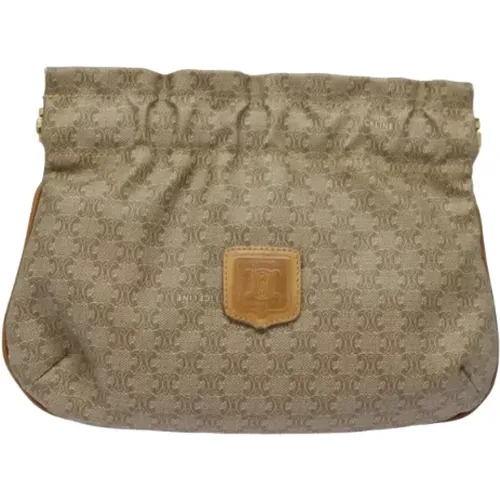 Pre-owned Clutches, female, , Size: ONE SIZE Pre-owned Canvas clutches - Celine Vintage - Modalova