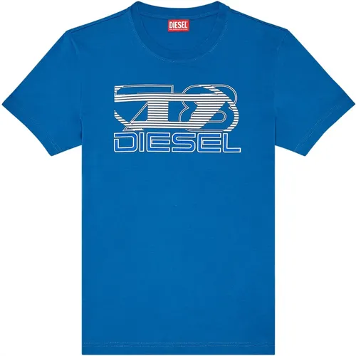 T-Shirt mit Oval D 78-Print Diesel - Diesel - Modalova