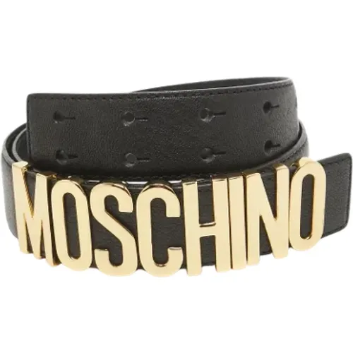 Pre-owned Leather belts , female, Sizes: ONE SIZE - Moschino Pre-Owned - Modalova