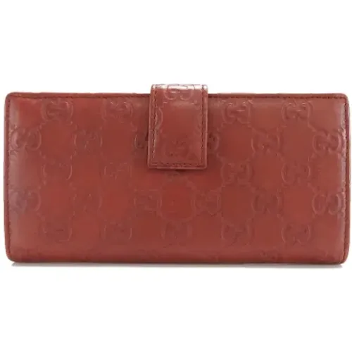 Pre-owned Leather wallets , female, Sizes: ONE SIZE - Gucci Vintage - Modalova