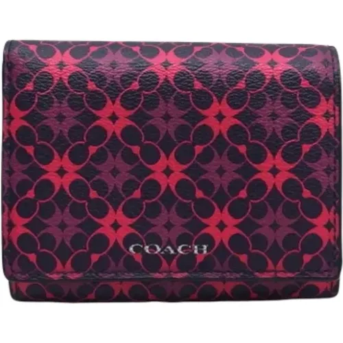 Pre-owned Wallets, female, , Size: ONE SIZE Pre-owned Canvas wallets - Coach Pre-owned - Modalova