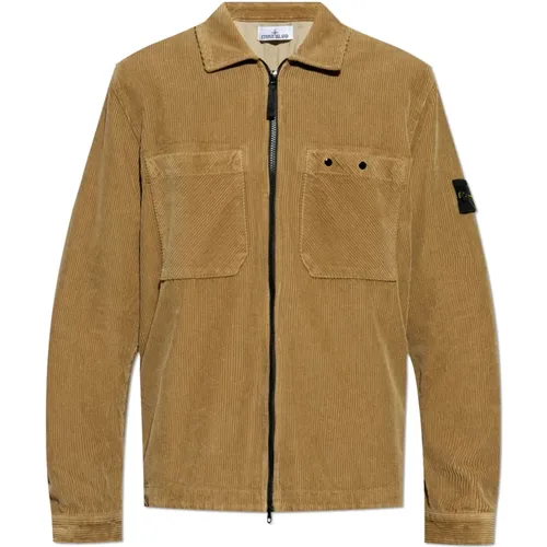 Corduroy shirt , male, Sizes: S - Stone Island - Modalova