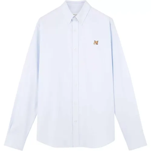 Button-Down Collar Shirt , male, Sizes: 2XL, 3XL, XL - Maison Kitsuné - Modalova
